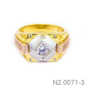 Nhẫn Nam Vàng Vàng 18K(750) - N2.0071-3