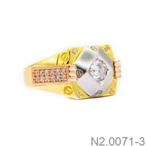 Nhẫn Nam Vàng Vàng 18K(750) - N2.0071-3