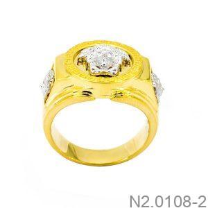 Nhẫn Nam Versace Vàng Hai Màu 18k - N2.0108-2