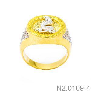 Nhẫn Nam Con Rắn Vàng Vàng 18K(750) - N2.0109-4