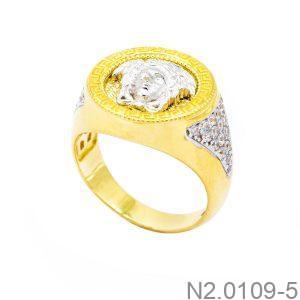 Nhẫn Nam Versace Vàng Hai Màu 18k - N2.0109-5