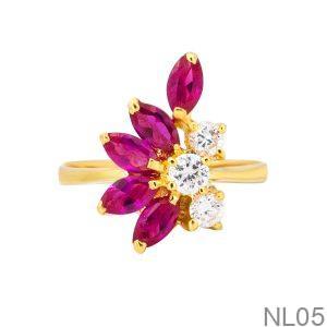 Nhẫn Nữ Vàng Vàng 18K - NL05