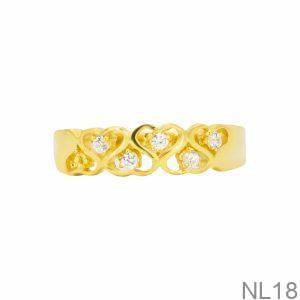 Nhẫn Nữ Trái Tim Vàng Vàng 18K(750) - NL18