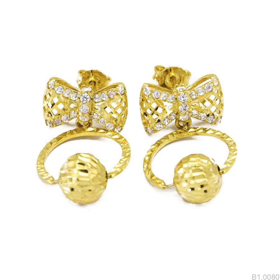 Bông Tai Vàng Vàng 18K(750) - B1.0080