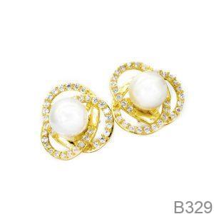 Bông Tai Vàng Vàng 18K(750) - B329
