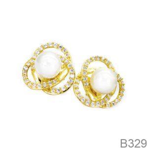 Bông Tai Vàng Vàng 18K(750) - B329