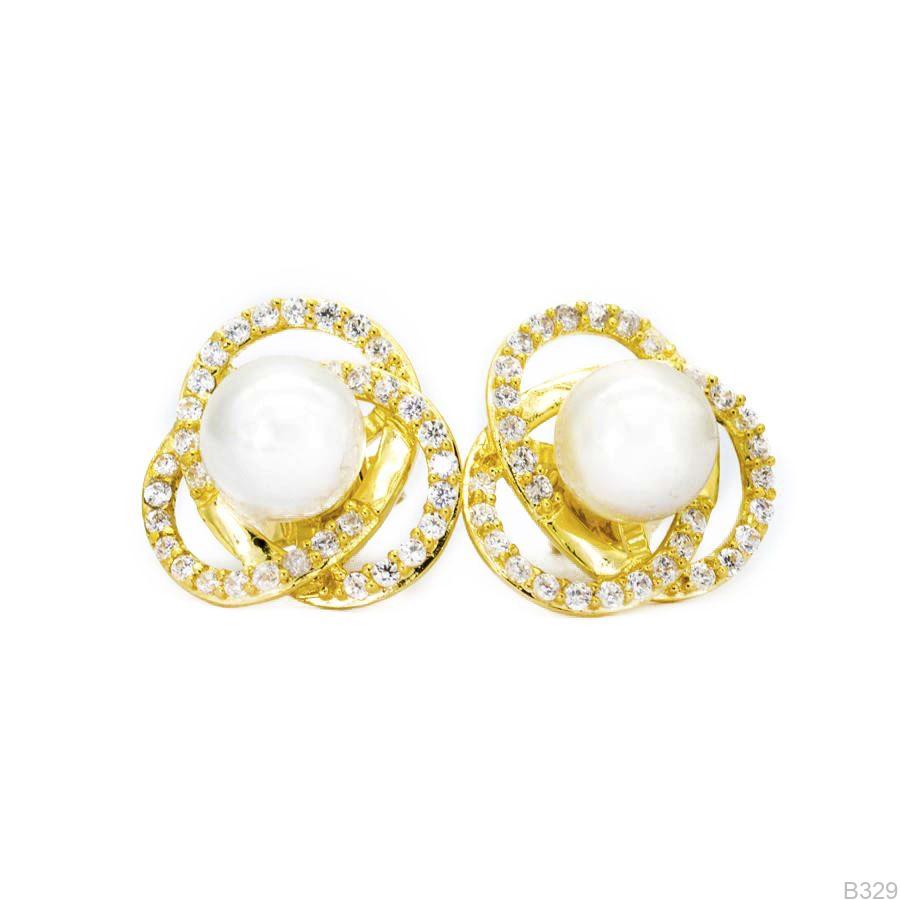 Bông Tai Vàng Vàng 18K(750) - B329