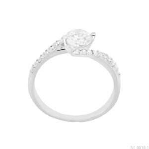 Nhẫn Cầu Hôn Vàng Trắng 10K - N1.0018.1