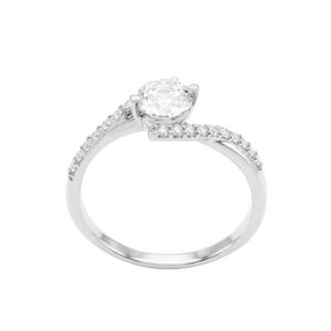 Nhẫn Cầu Hôn Vàng Trắng 10K - N1.0018.1