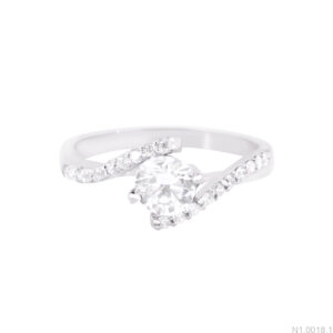 Nhẫn Cầu Hôn Vàng Trắng 10K - N1.0018.1
