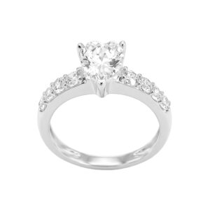 Nhẫn Cầu Hôn Vàng Trắng 18K - N1.0113.1