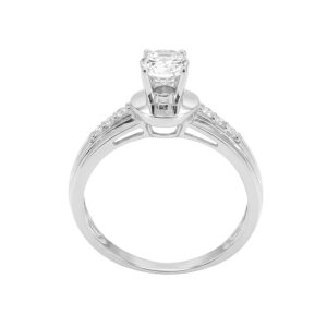 Nhẫn Cầu Hôn Vàng Trắng 18K - N1.0125.1
