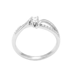 Nhẫn Cầu Hôn Vàng Trắng 10K - N1.0517.1