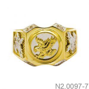 Nhẫn Nam Đại Bàng Vàng Vàng 18K - N2.0097-7