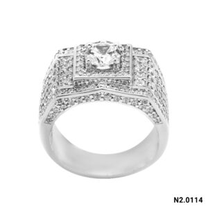 Nhẫn Nam Vàng Trắng 10K - N2.0114