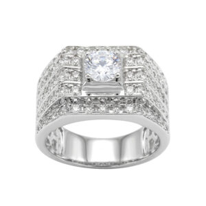 Nhẫn Nam Vàng Trắng 18K - N2.0120
