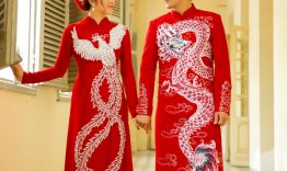Áo dài cưới long phụng- Xu hướng cưới 2019