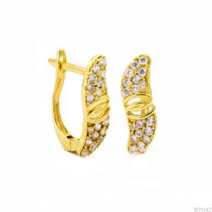 Bông Tai Vàng Vàng 18K(750) - BTN47