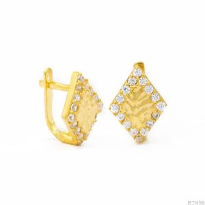 Bông Tai Vàng Vàng 18K(750) - BTN56