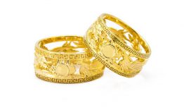 Các mẫu nhẫn cưới bản to đẹp gây sốt trong mùa cưới năm nay của thương hiệu APJ