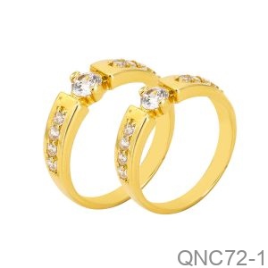 Nhẫn Cưới Vàng Vàng 18K(750) - QNC72-1