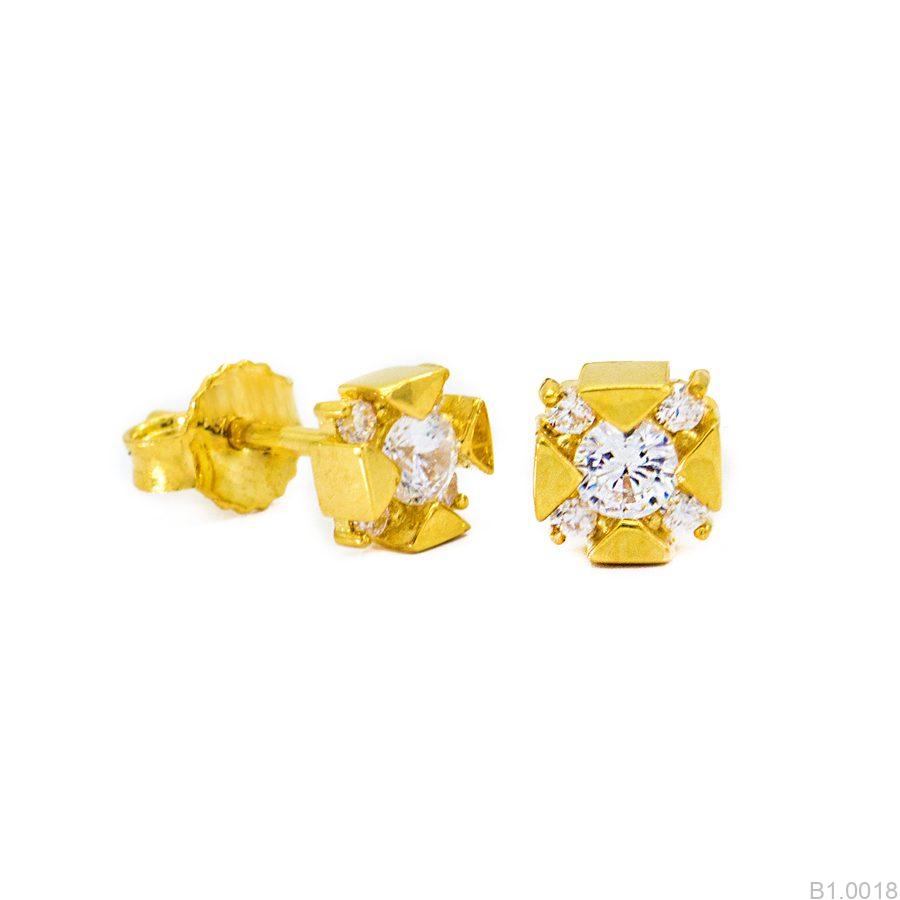 Bông Tai Vàng Vàng 18K(750) - B1.0018