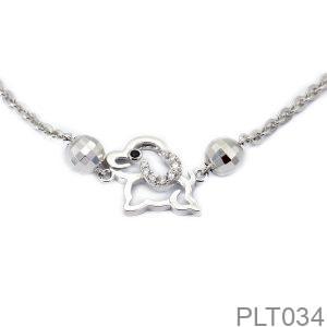 Lắc Tay Vàng Trắng 10K(417) - PLT034