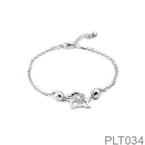 Lắc Tay Vàng Trắng 10K(417) - PLT034