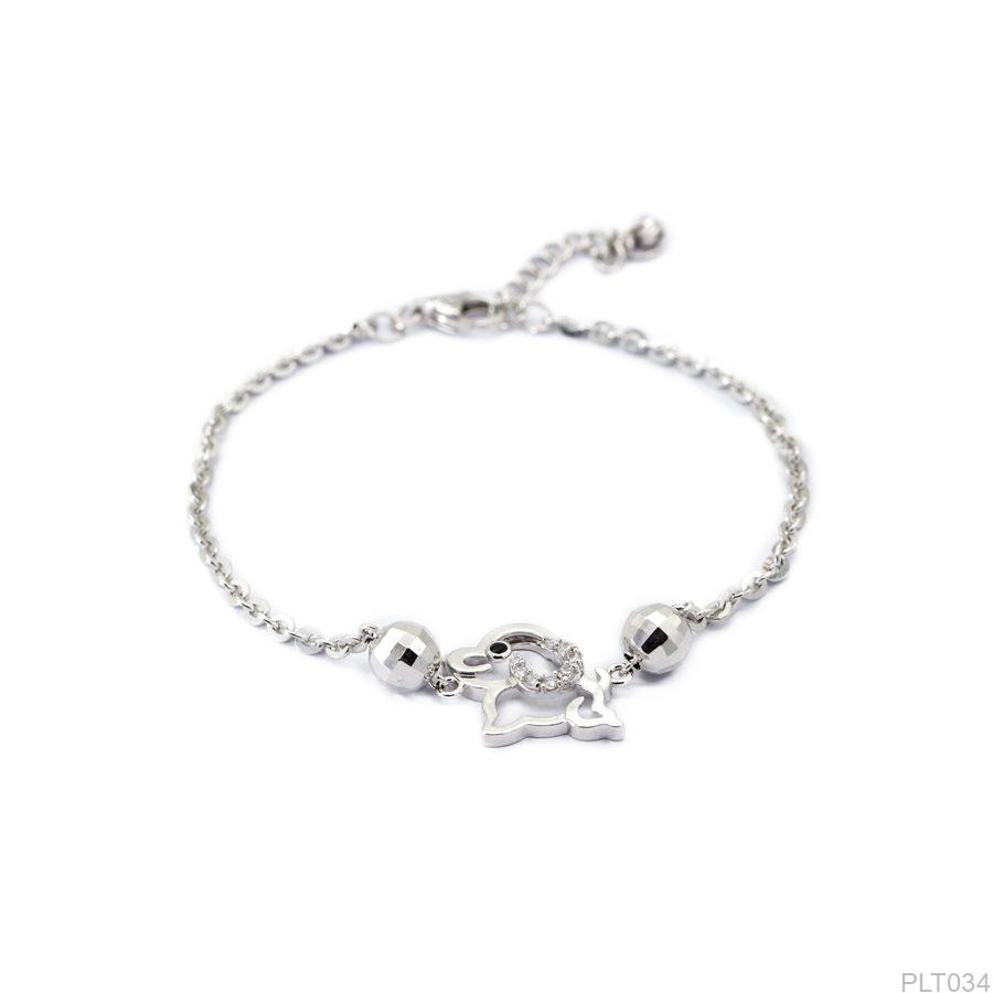 Lắc Tay Vàng Trắng 10K(417) - PLT034
