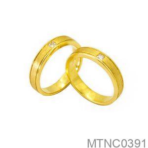 Nhẫn Cưới Vàng Vàng 18K - MTNC0391