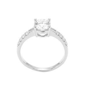 Nhẫn Cầu Hôn Vàng Trắng 10K - N1.0105.1