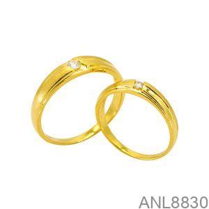 Nhẫn Cưới Vàng Vàng 18K(750) - ANL8830