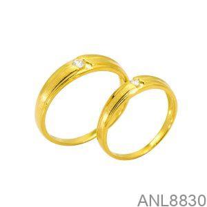 Nhẫn Cưới Vàng Vàng 18K(750) - ANL8830