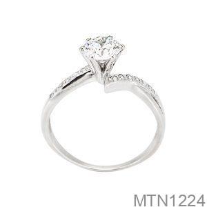 Nhẫn Nữ Vàng Trắng 10K(417) Đính Đá CZ - MTN1224