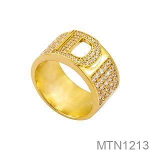 Nhẫn Nam Chữ D Vàng Vàng 18K(750) - MTN1213
