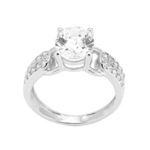 Nhẫn Cầu Hôn Vàng Trắng 18K - N1.0114-1