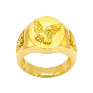 Nhẫn Nam Đại Bàng Vàng Vàng 18K - N1060-2
