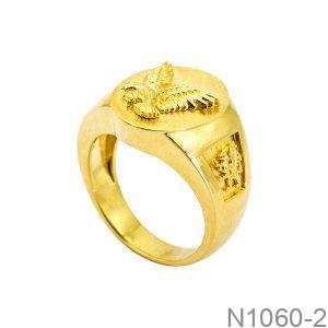 Nhẫn Nam Kiểu Đại Bàng Vàng Vàng 18K - N1060-2