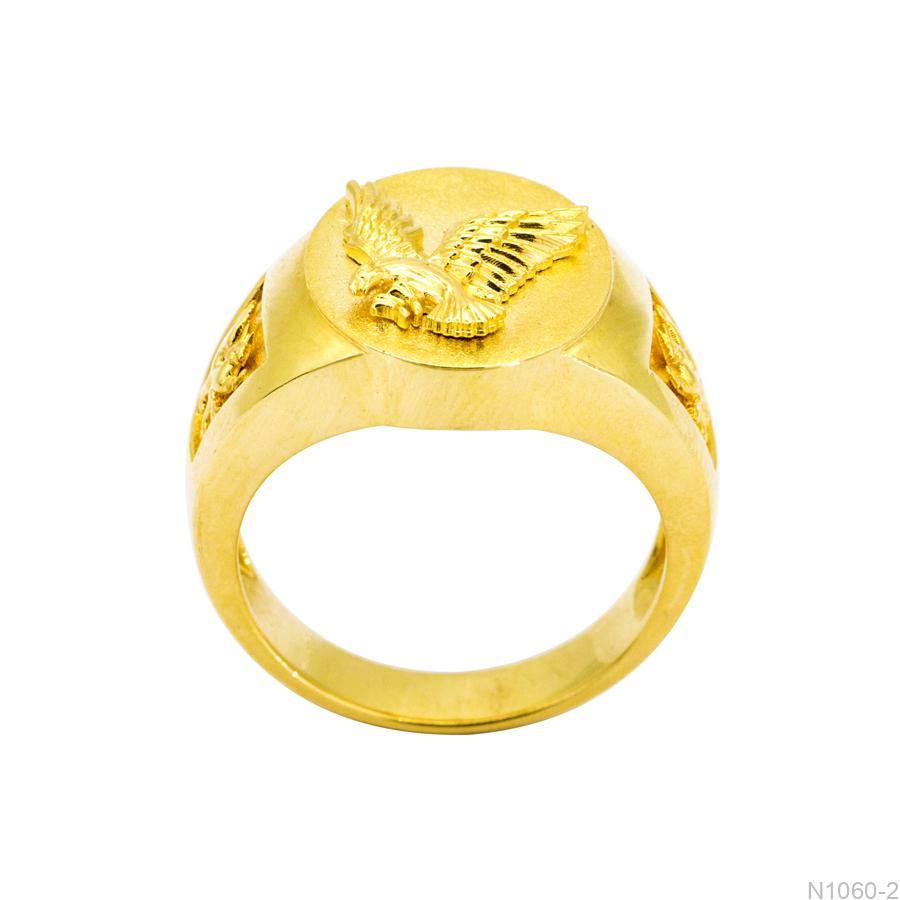 Nhẫn Nam Kiểu Đại Bàng Vàng Vàng 18K - N1060-2