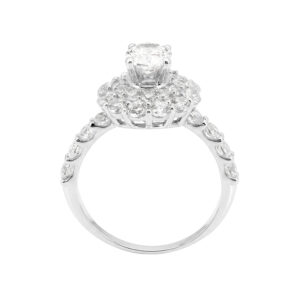 Nhẫn Cầu Hôn Vàng Trắng 10K - N1.0543