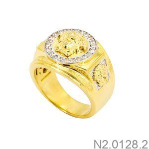 Nhẫn Nam Versace Hai Màu Vàng Vàng 18K - N2.0128.2
