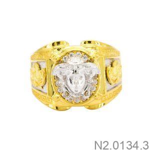 Nhẫn Nam Hai Màu Vàng Vàng 18K(750) - N2.0134.3