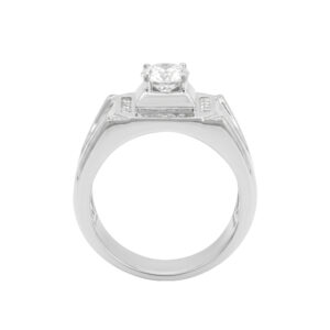 Nhẫn Nam Vàng Trắng 18K - N2.0140