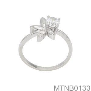Nhẫn Nữ Vàng Trắng 10K(417) Đính Đá CZ - MTNB0133