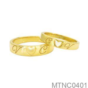 Nhẫn Cưới Vàng Vàng 18K - MTNC0401