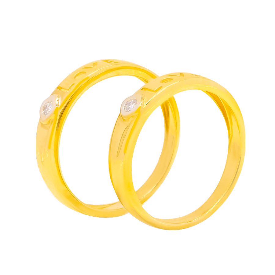 Nhẫn Cưới Vàng Vàng 610 - NC0185