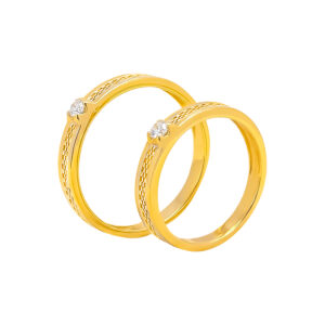 Nhẫn Cưới Vàng Vàng 610 - NC0186