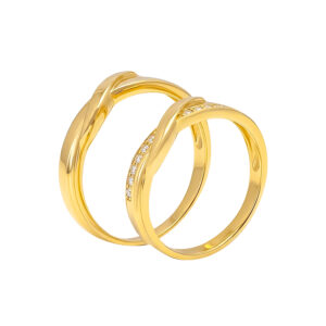 Nhẫn Cưới Vàng Vàng 610 - ANC78