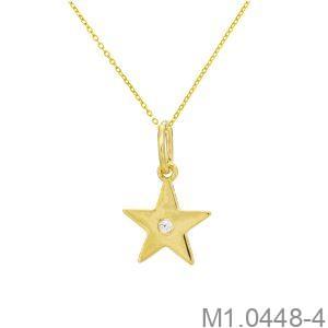 Mặt Dây Nữ Vàng 18K Đính Đá CZ - M1.0448-4