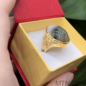 Nhẫn Nam Chữ Phúc Vàng Vàng 18K - MTN1266